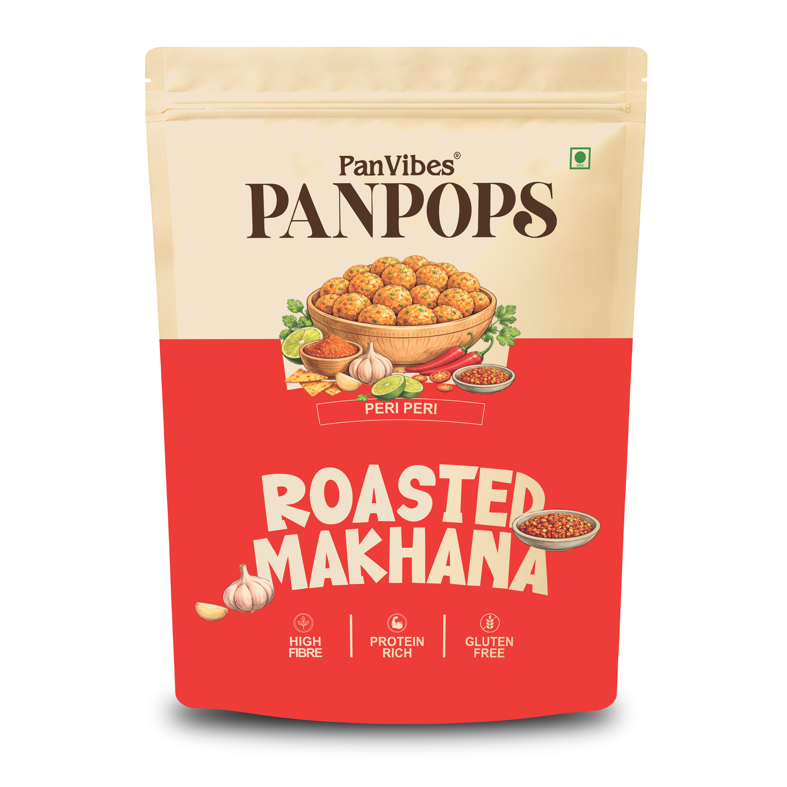 Roasted Makhana PERI PERI Flavoured Front